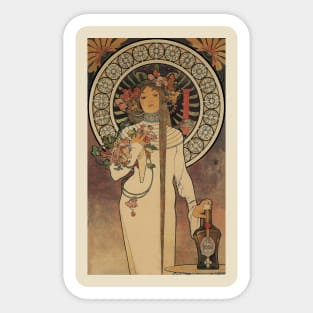 The Trappestine by A. Mucha Sticker